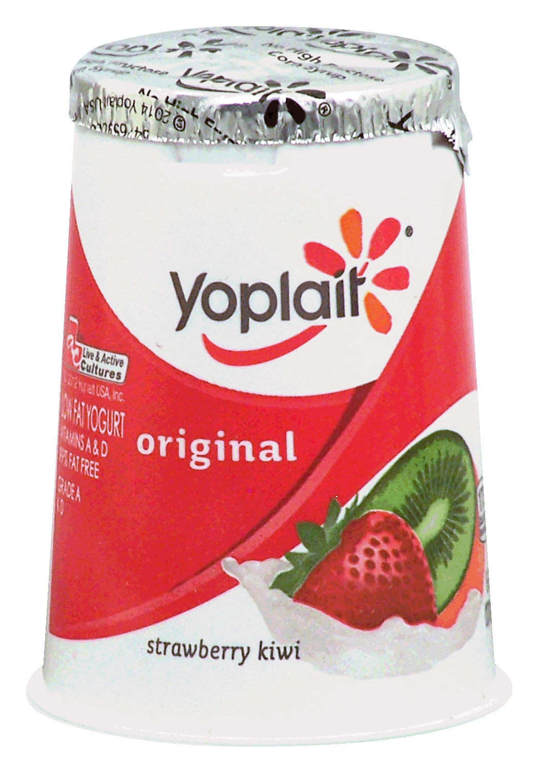 Yoplait Original strawberry kiwi yogurt 99% fat free Full-Size Picture